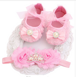 Baby Girl Shoes Headband Set