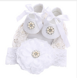 Baby Girl Shoes Headband Set