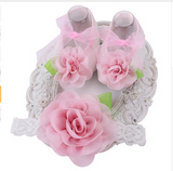 Baby Girl Shoes Headband Set