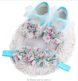 Baby Girl Shoes Headband Set