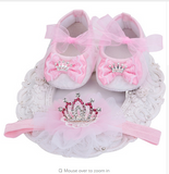 Baby Girl Shoes Headband Set