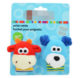 2 pcs.  Animal Baby Socks and Wrist Strap With Rattle Offer
