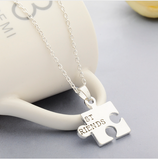 2pcs Puzzles Pendant Best Friends Forever Necklace