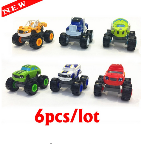 6pcs/lot Blaze Monster Machines Toys for Children