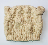 Cat Ear Hand Knitted Beanies