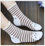 3D Cat Footprints Cotton Socks Offer