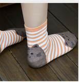 3D Cat Footprints Cotton Socks