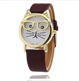 Hot Sale Glasses Cat Watch!