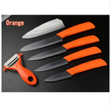 3" 4" 5" 6" inch + Peeler + Covers Zirconia Blackc Blade Ceramic Kitchen Knives Set