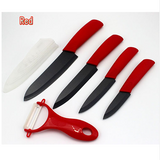 3" 4" 5" 6" inch + Peeler + Covers Zirconia Blackc Blade Ceramic Kitchen Knives Set