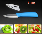 3" 4" 5" 6" inch + Peeler + Covers Zirconia Blackc Blade Ceramic Kitchen Knives Set