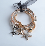 3Pcs/set Multilayer Bracelets starfish/love Charm Offer