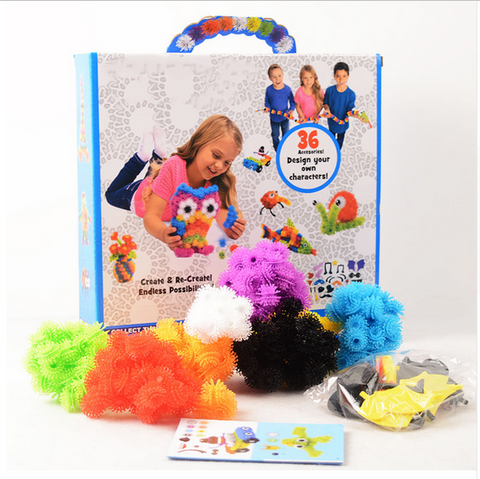 400pcs/Set Assemble 3D Puzzle DIY Puff Ball