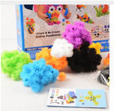 400pcs/Set Assemble 3D Puzzle DIY Puff Ball