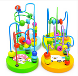 Children Colorful Wooden Mini Around Beads Educational Toy
