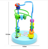 Children Colorful Wooden Mini Around Beads Educational Toy