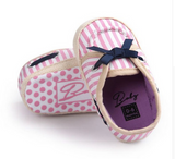Cotton Bow Butterfly Striped Princess Shoes