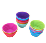 12 pcs/lot 7 cm Muffin Cupcake Silicone Cups