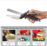Clever Cutter 2-in-1 Cutting Board Food Chopper Smart Kitchen Knives