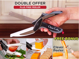 Clever Cutter 2-in-1 Cutting Board Food Chopper Smart Kitchen Knives