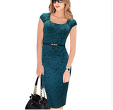 Designer Elegant Floral Print Dress for Work, Business, Casual or Party