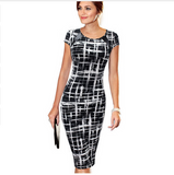 Designer Elegant Floral Print Dress for Work, Business, Casual or Party