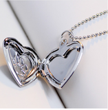 Dog Paw Print Photo Frames Locket Necklaces