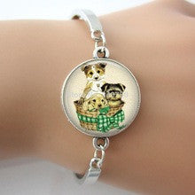 Dogs in Basket Bracelet