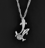 Crystal Dolphin Chain Necklace