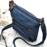 Crossbody Bags For Women Casual Denim Bags Fashion Female Shoulder Bag Pack Travel Zipper Handbag Tote Ladies Messenger Bag
