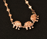 Enamel and Rose Gold Elephant Bracelet Offer