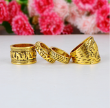 Antique Silver/Gold Plated Vintage Elephant Rings Set Offer