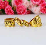 Antique Silver/Gold Plated Vintage Elephant Rings Set