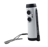 Emergency Power Hand Crank Dynamo 5-LED Flashlight with AM/FM Radio