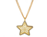 New Ethnic Jewelry 18K Gold Crystal Necklaces For Women Offer