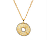 New Ethnic Jewelry 18K Gold Crystal Necklaces For Women Offer
