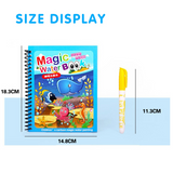 Magical Book Water Coloring Books Drawing Cartoons Books with Doodle Pen  Painting Board Gift for Kids Early EducationToys