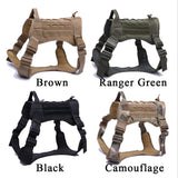Tactical Dog Harness German Shepherd Pet Dog Harness Vest Nylon Bungee Dog Leash Harness For Small Large Dogs