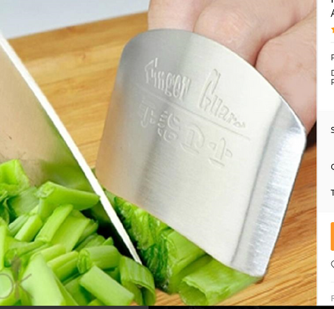 Kitchen Must Have! Stainless Steel Finger Protector Guard Safe