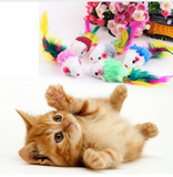 10 pcs. Fleece Mouse Cat Toys