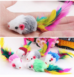 10 pcs. Fleece Mouse Cat Toys