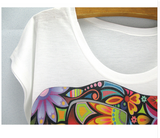 Flower Elephant Women's T-Shirt