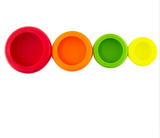 4 pc. set of Colorful Food Huggers Offer