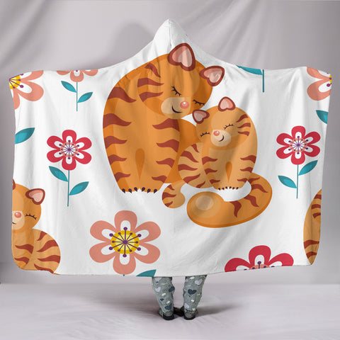 Customised Hoodie Blanket Cat Mommy