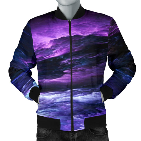 NP Purple Universe Men's Bomber Jacket