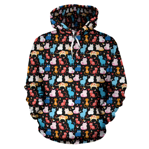 Colored Cat Hoodies