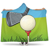 Golf Pixelated Hooded Blanket