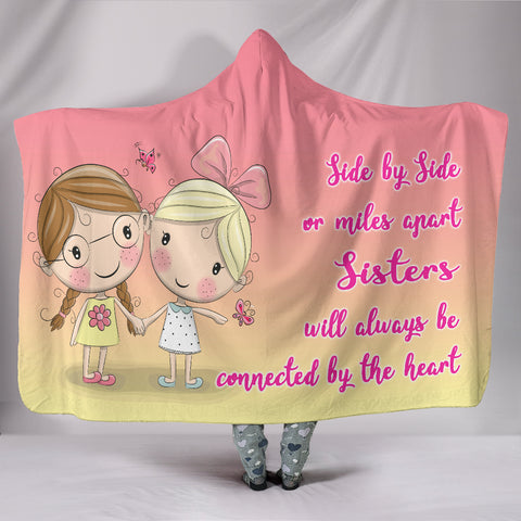 Sisters Love Hooded Blanket
