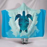 Custom Hoodie Blanket - Turtle Swimming