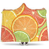 Citrus Slice Hooded Blanket